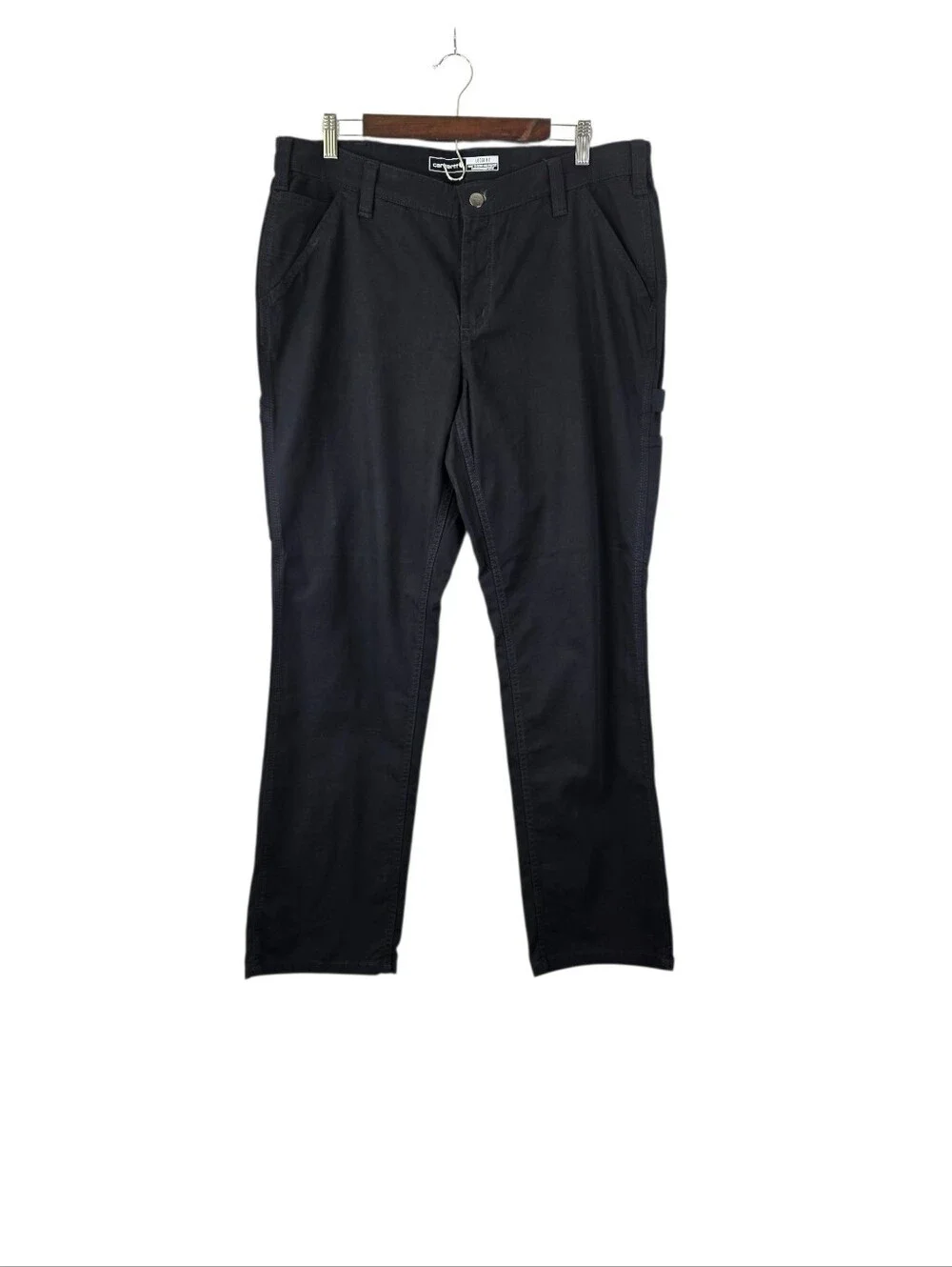 Carhartt Womens Size 16 Rugged Flex Straight Loose Fit Canvas Work Pants Regular